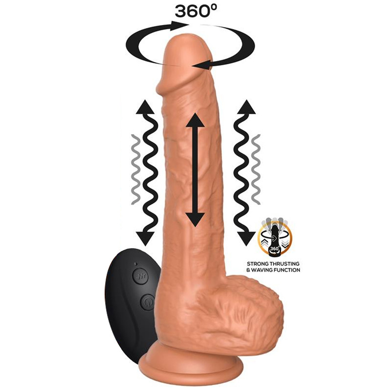 CENTAURO Gode Rotatif Vibrant Octavius 15 x 3.7cm